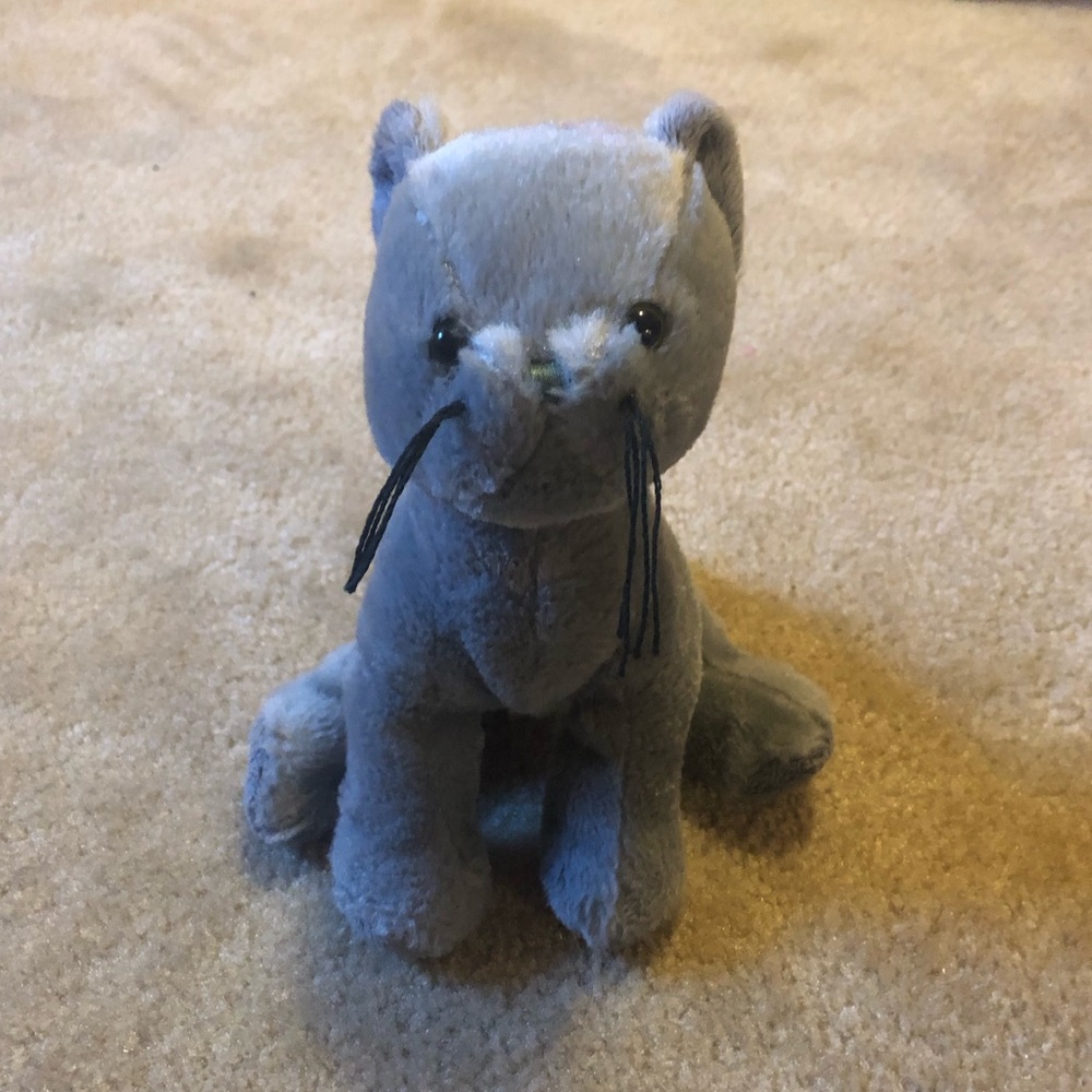 GANZ Webkinz Charcoal Cat Stuffed Animal Plushie Authentic/Officially Licensed